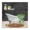 Stupell Industries Botanical Bathtub Scene Canvas Wall Art Design by Kim Allen